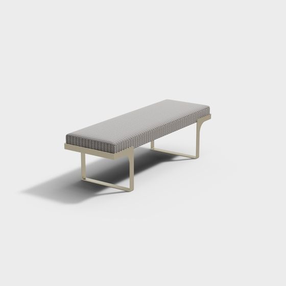 Urban Leisure Bench 3D model