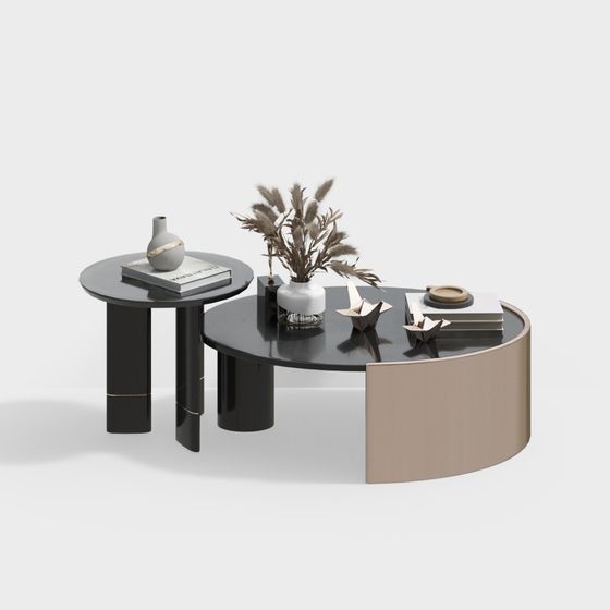 Elegant Modern Coffee Table 3D Model from Masasanty