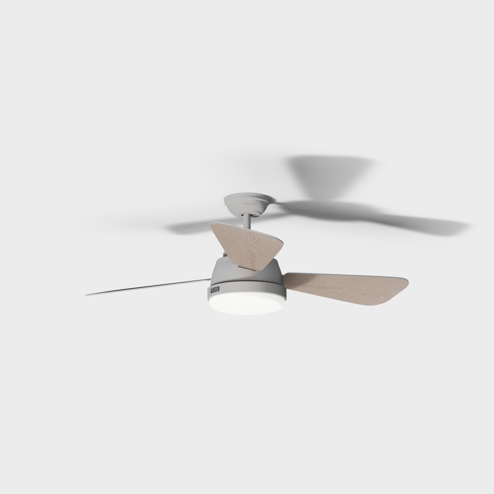 Serie moderna- Ventilador de techo de hoja recta Lámpara-M48-A101WJ