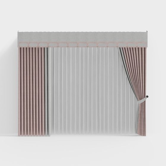 Elegant Curtain 3D Model
