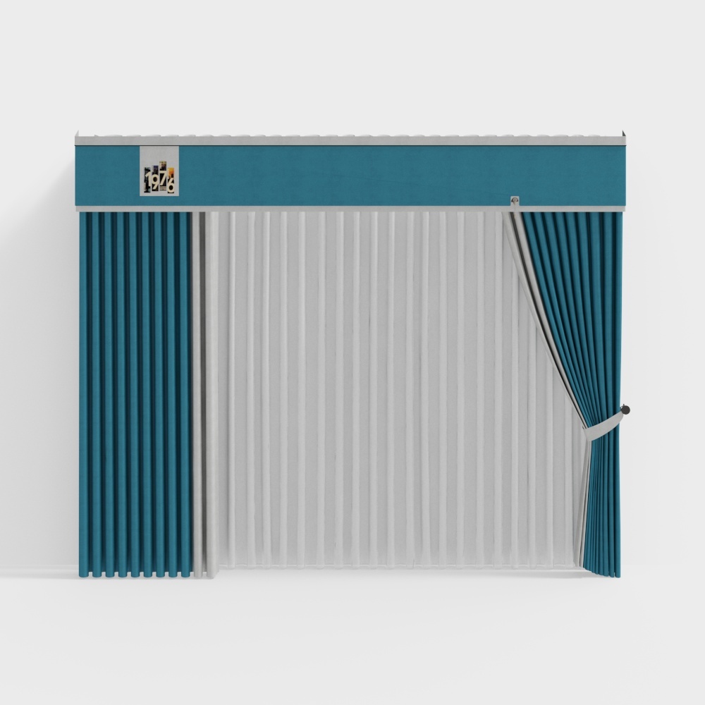 1976 Vintage Curtain 3D model