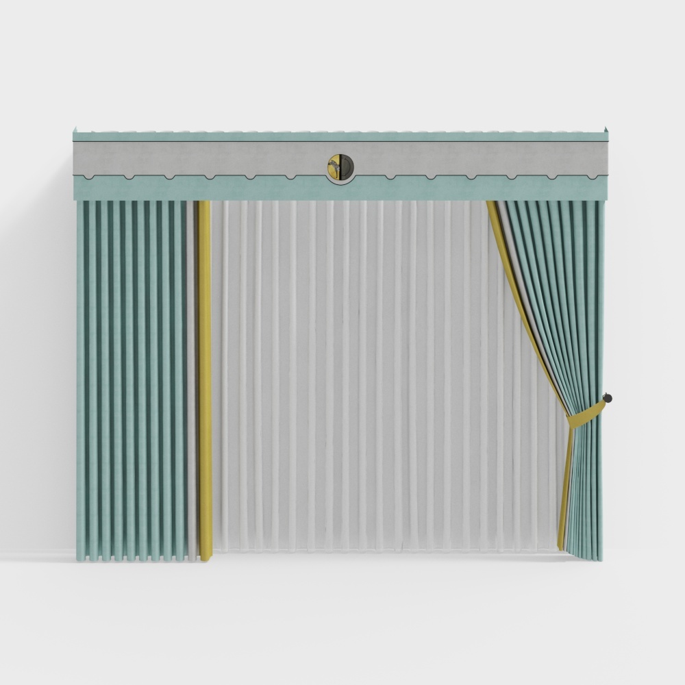 Vintage Theater Curtain 3D model