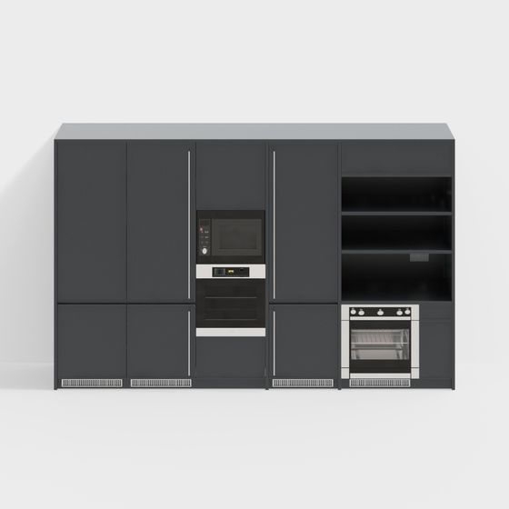 Urban Kitchen 3D model for Modern Spaces