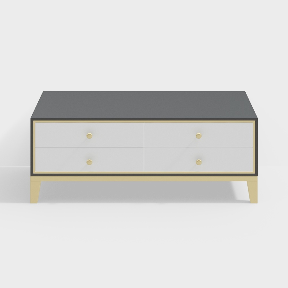 1.2m Painted Coffee Table-BSGB8807-1A-Light House