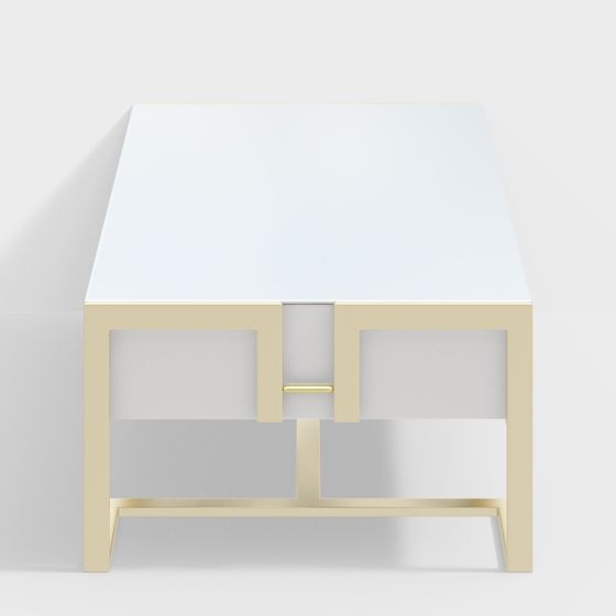 1,3m Lack- und gehärteter Glastisch - BSGB816A - Haus des Lichts