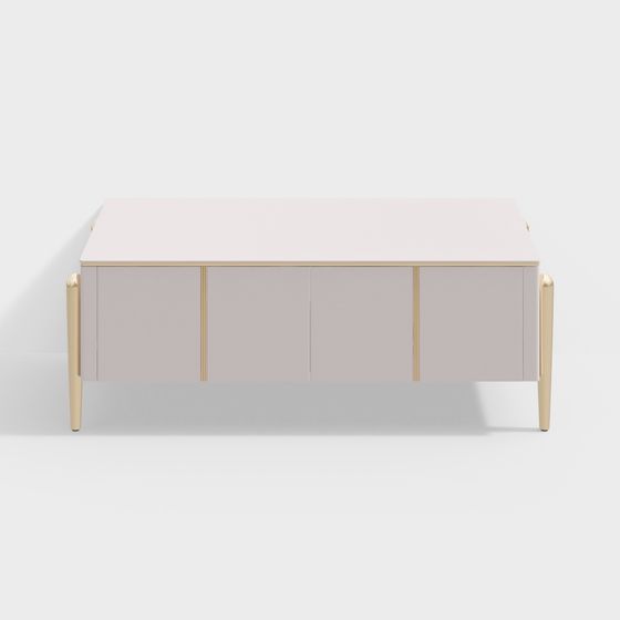 Luna Console Table 3D model for Elegant Designs