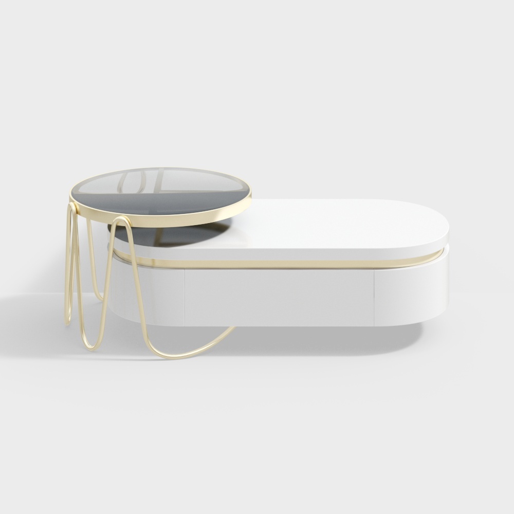 Tempered glass coffee table - BSGB1581A - House of Light