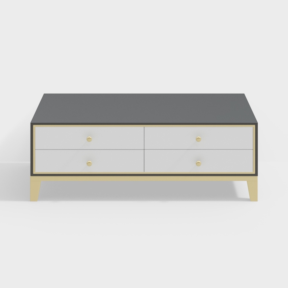 1.3m Painted Coffee Table-BSGB8807-1A-Light House