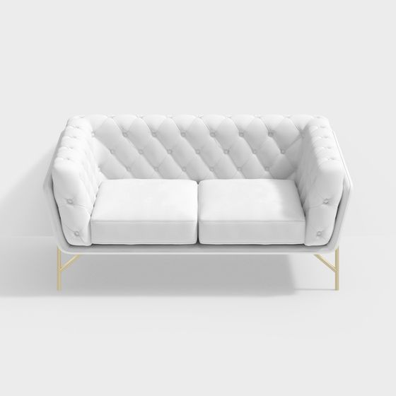 Urban Luxe Sofa 3D model for Modern Interiors