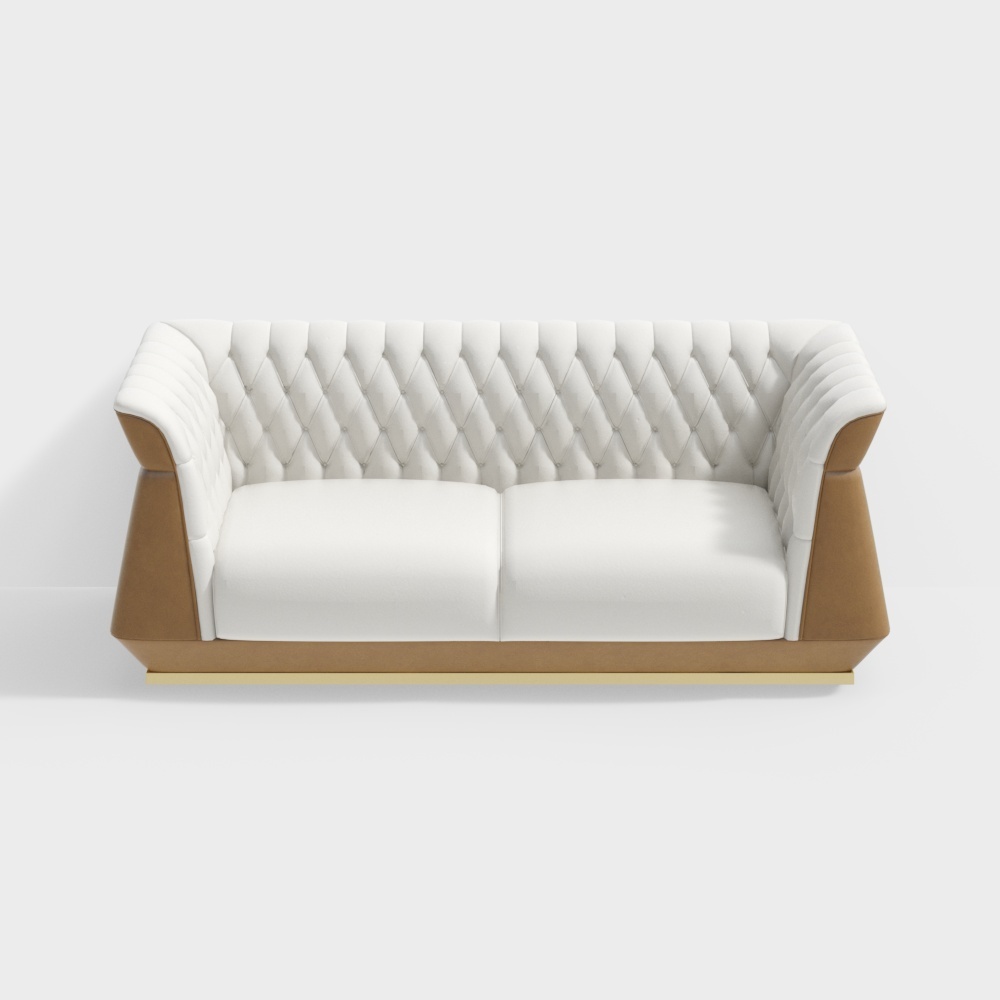 Leather three-person sofa - BSGS097 - House of Light