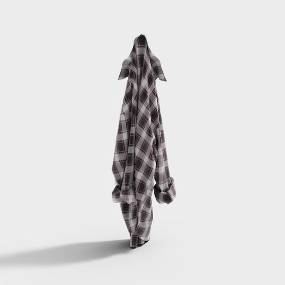 Low Poly Checked Cloak 3D model