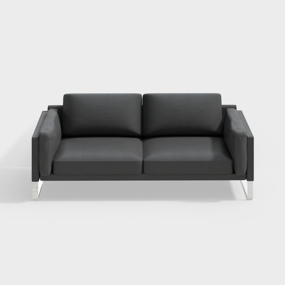 Urban Comfort Low-Poly Sofa 3D model