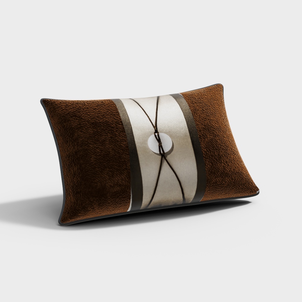 Cozy Harmony Pillow 3D Model – Soft Suede Design