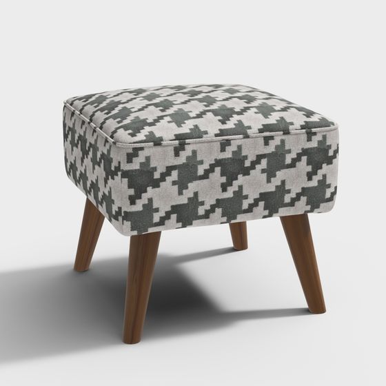 Minimalist Simple Stool 3D model