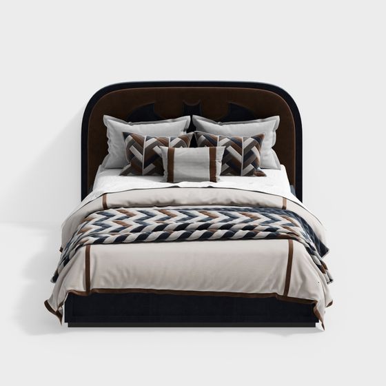 Urban Elegance Bed 3D model