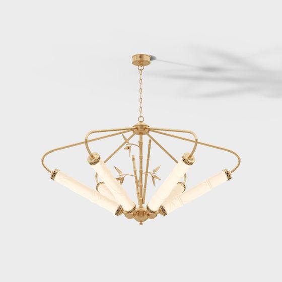 Bamboo Shadow Pendant Light 3D model