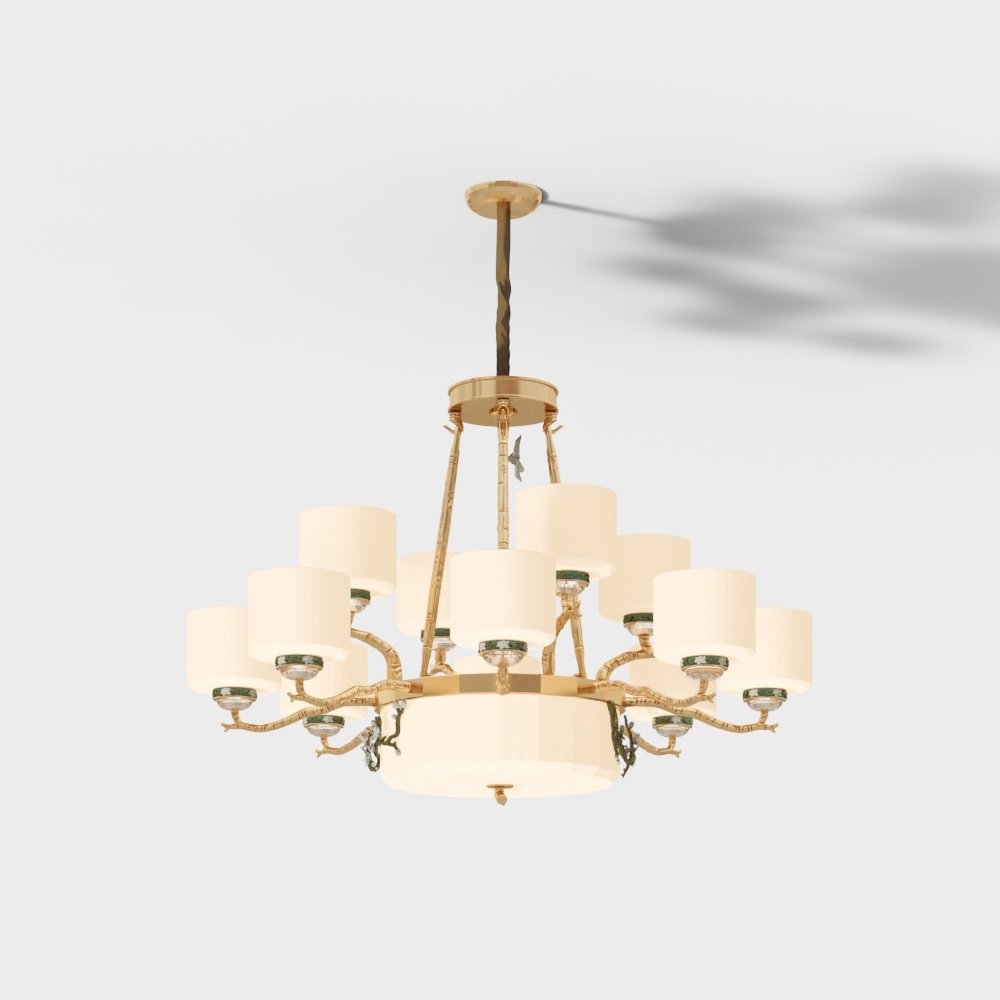 Xinghao Copper House - New Chinese - Chandelier - 1870 Series - 8 plus 4