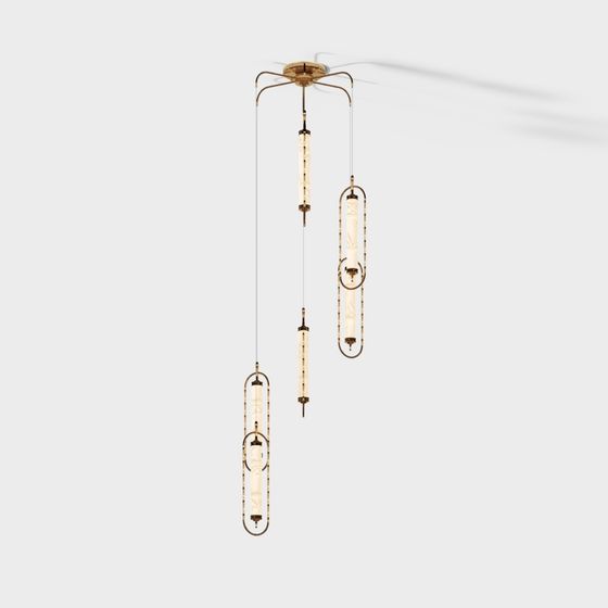 Art Deco Luminaire 3D model for Modern Interiors