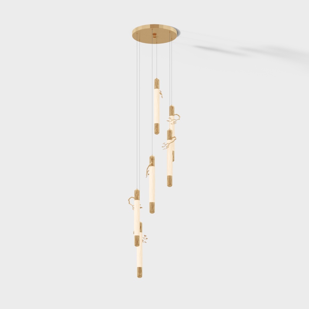 Xinghao Copper House - New Chinese - Chandelier - 1921 Series-6 Stairlight