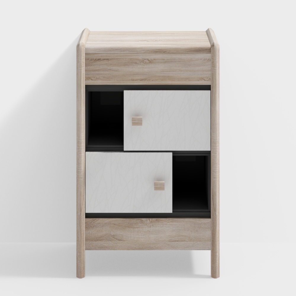 Modern Minimalist Bedside Table 3D model