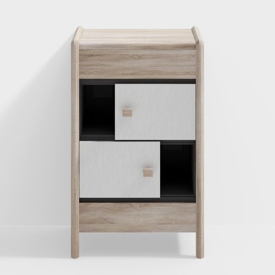Modern Minimalist Bedside Table 3D model