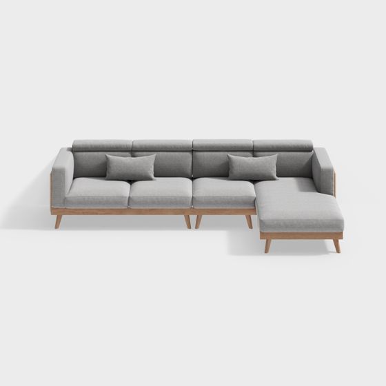 Urban Comfort 3D model Sofa for Modern Spaces