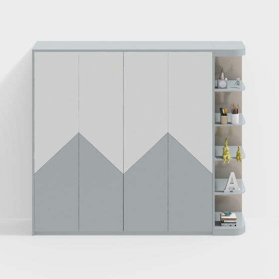 Mountain Peak Storage Cabinet 3D model