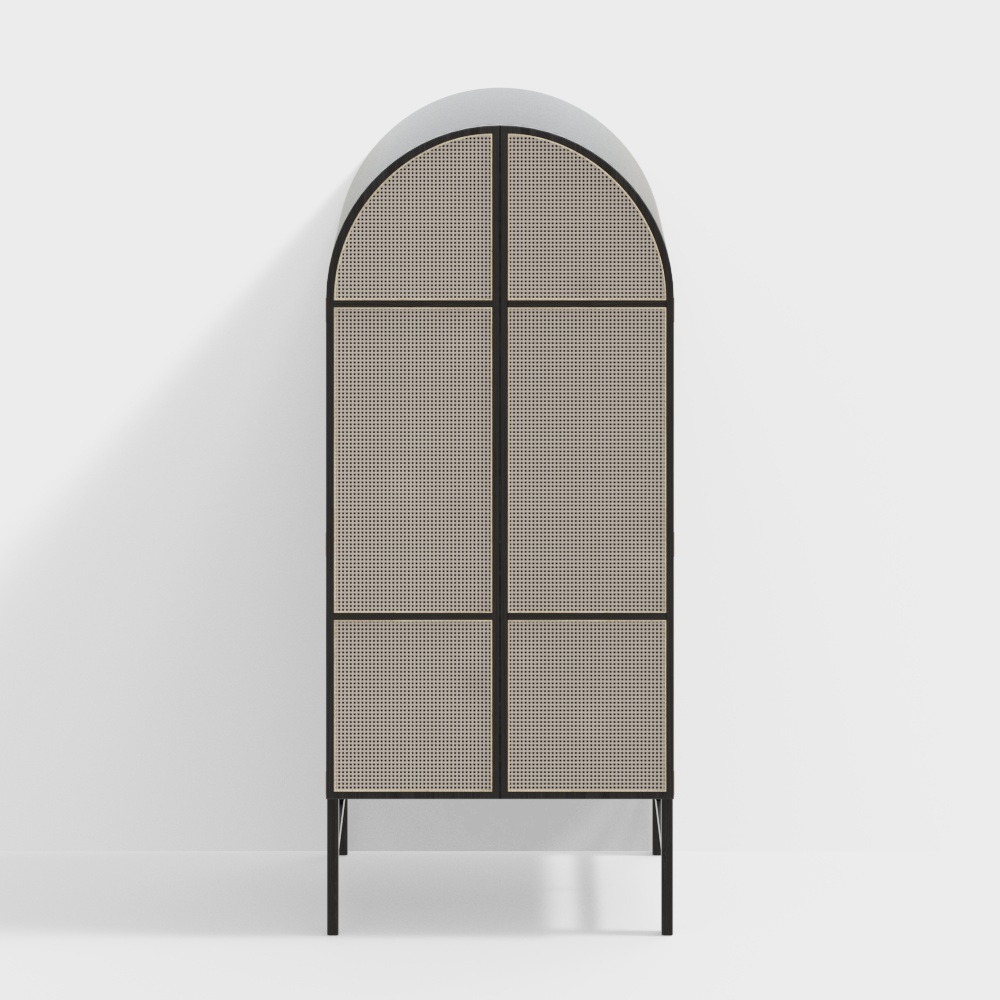 Modern semi-circular wardrobe