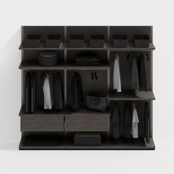 Urban Closet 3D model for Modern Interiors