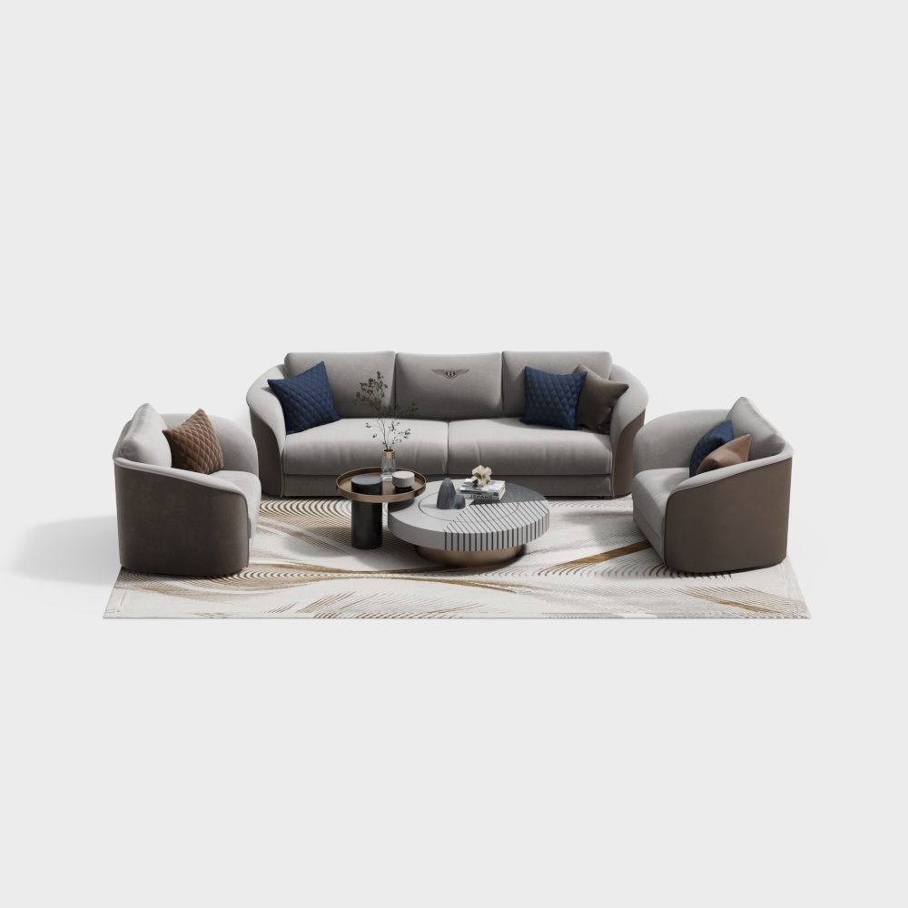 Bentley Modern Sofa Coffee Table Combination
