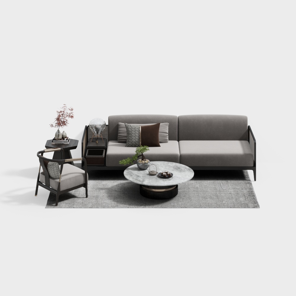 새로운 중국 소파 커피 테이블 조합