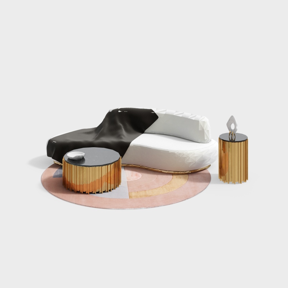 Modern sofa coffee table combination