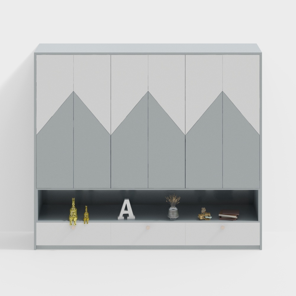 Moderne Kinderkleiderschrank-Unterschrank