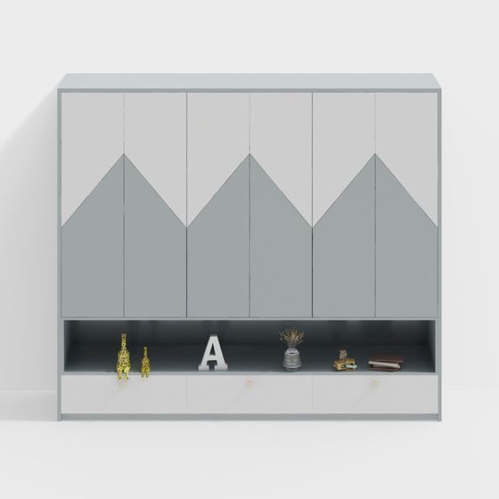 Moderne Kinderkleiderschrank-Unterschrank