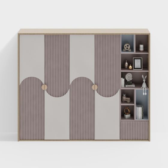 Artistic Storage Cabinet 3D model