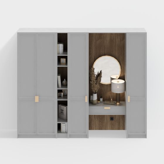 Elegant Storage Cabinet 3D model