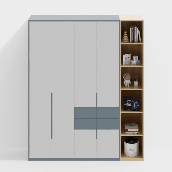 Stylish Minimalist Storage Cabinet 3D model