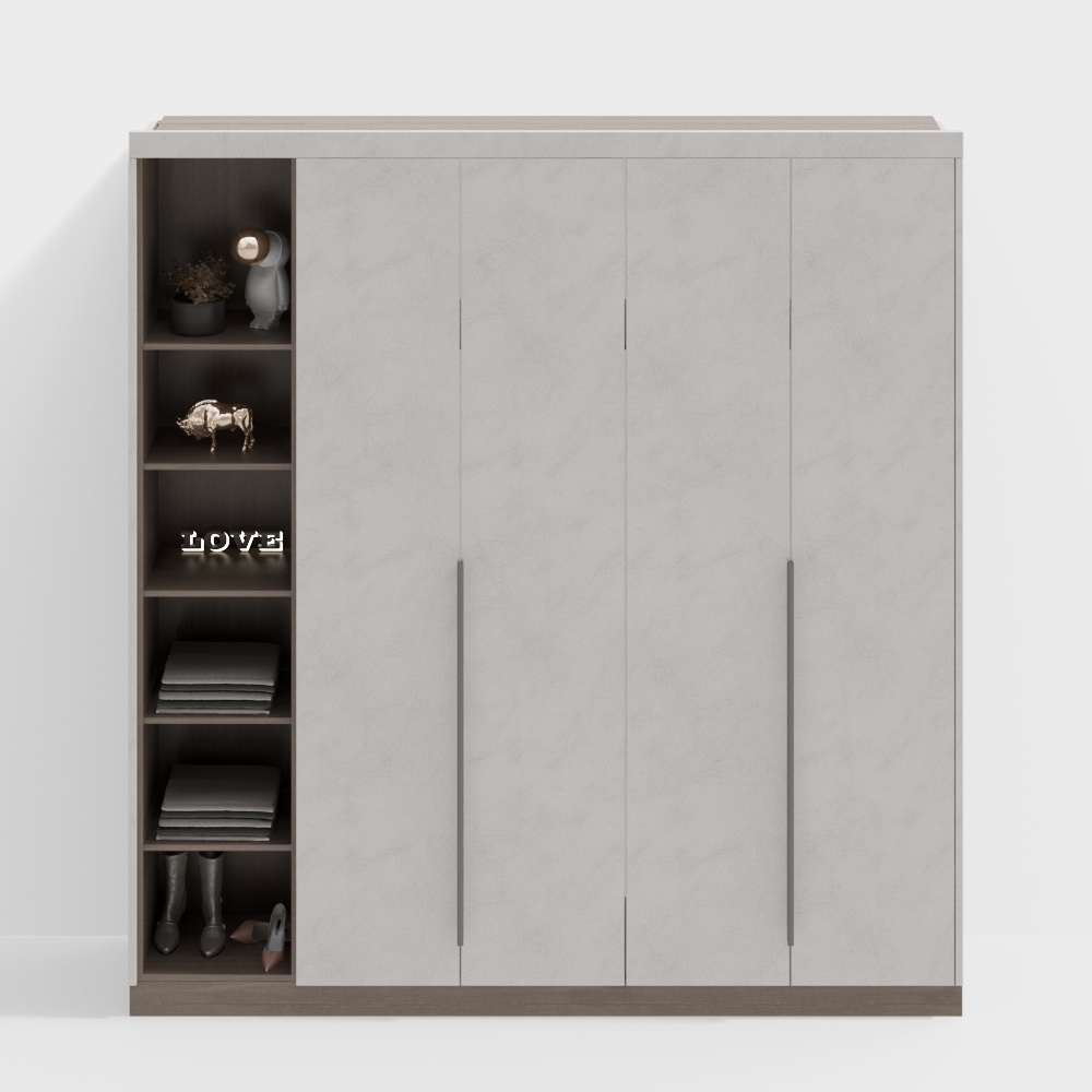 Modern Five-Door Wardrobe