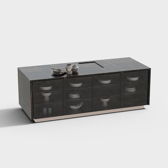 Urban Living Room Cabinet 3D model