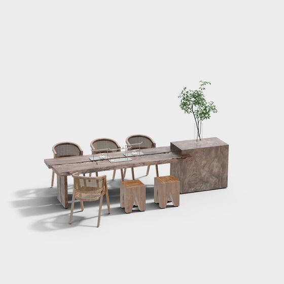 Forest Conference Table 3D model