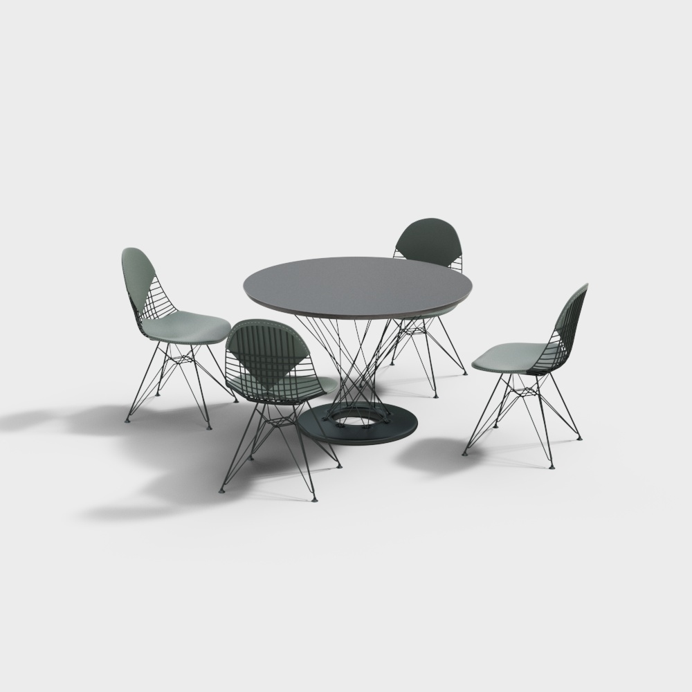 Mesa y sillas de exterior