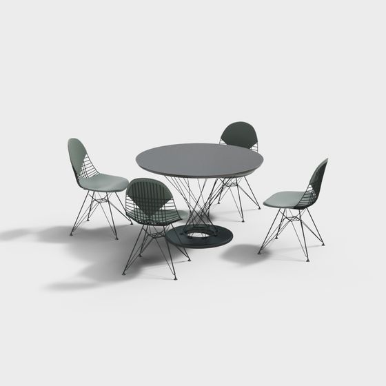 Mesa y sillas de exterior