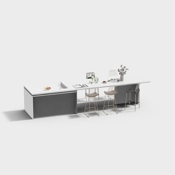 Contemporary Urban Kitchen 3D model