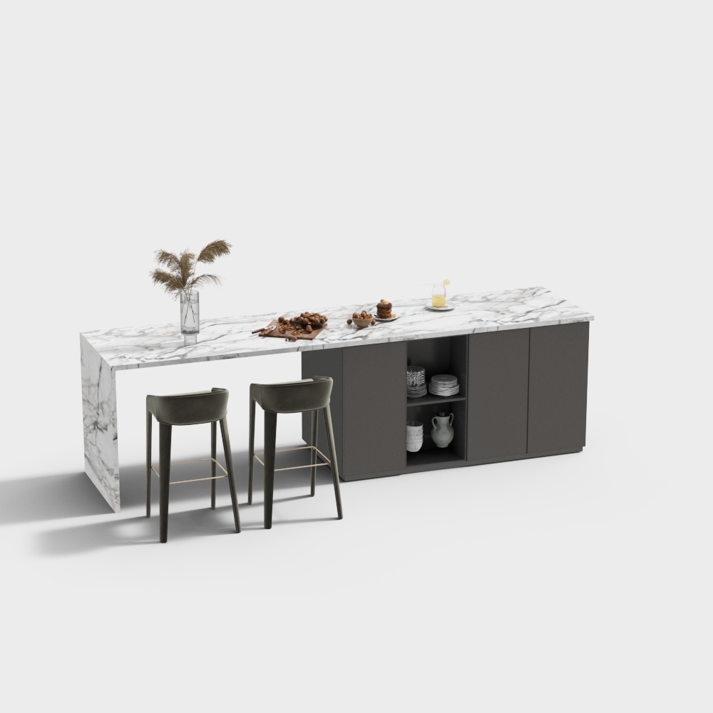 Isla de cocina mesada