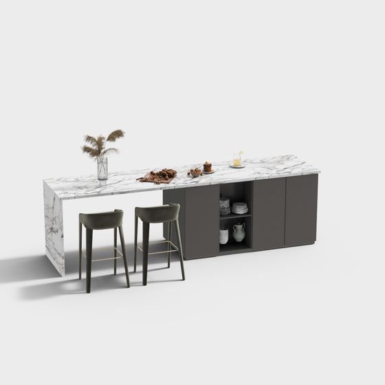 Isla de cocina mesada