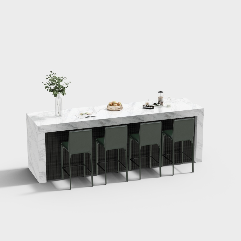 Urban Bar Counter 3D model