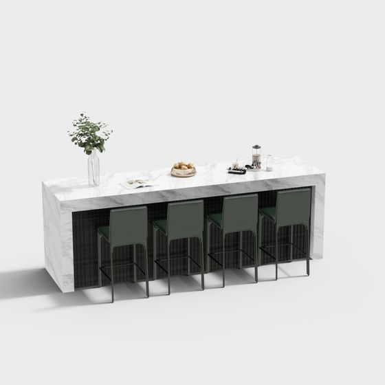 Urban Bar Counter 3D model