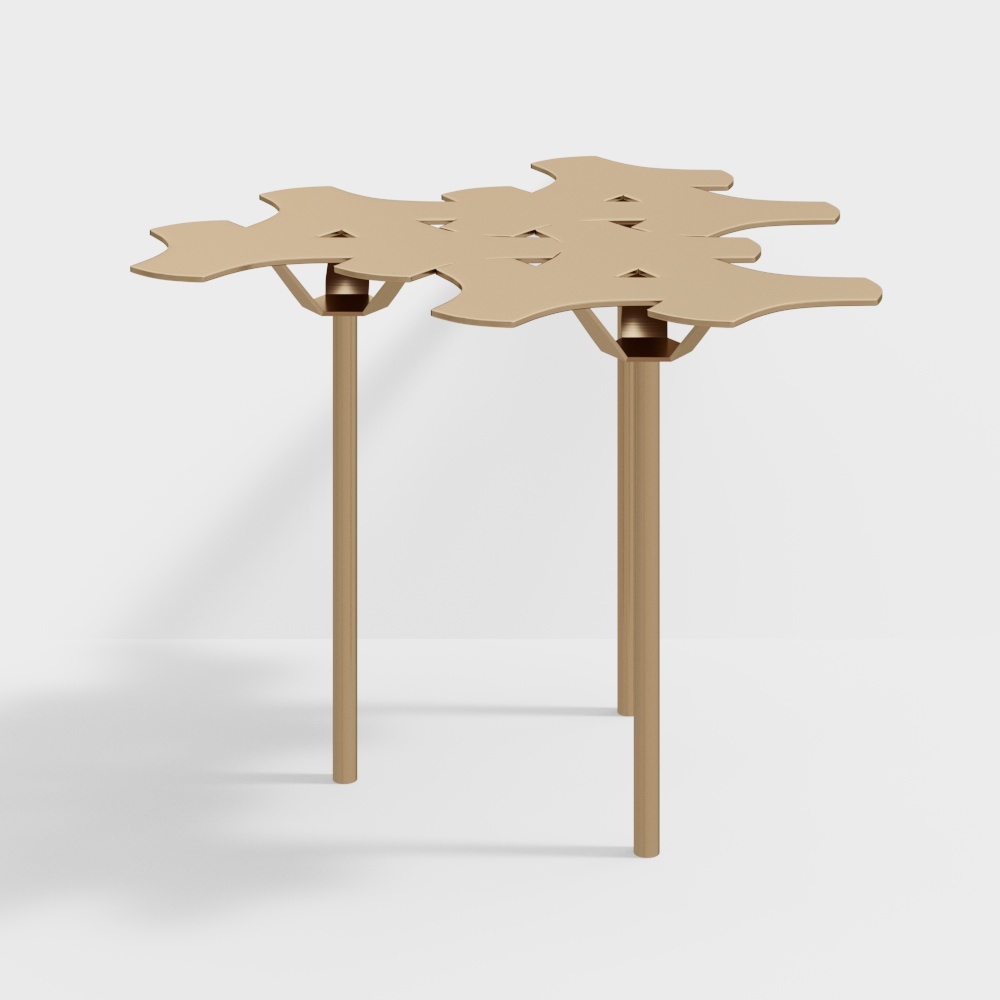 Abstract Art Table 3D model for Modern Interiors