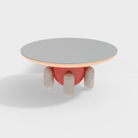 Colorful Round Table 3D model