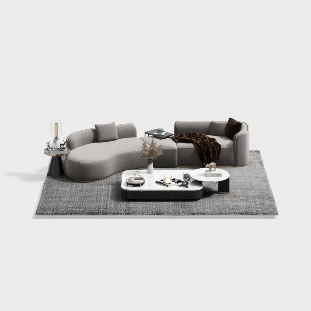 Modern sofa coffee table combination